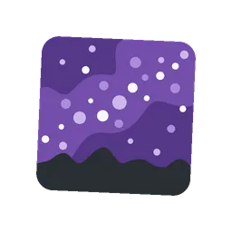 Milky way animated emoji