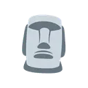 Moai cartoon animated emoji