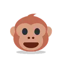 Monkey face cartoon animated emoji