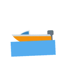 Motor boat animated emoji