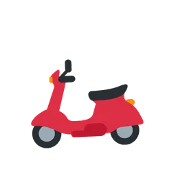 Motor scooter animated emoji