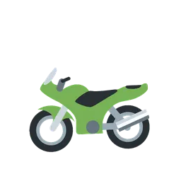 Motorcycle animated emoji
