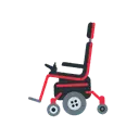 Motorized wheelchair cartoon animated emoji