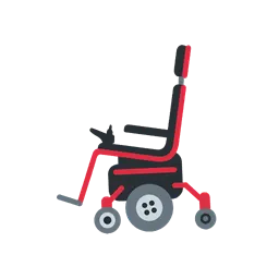 Motorized wheelchair animated emoji