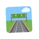 Motorway cartoon animated emoji