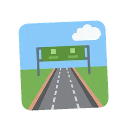 Motorway animated emoji