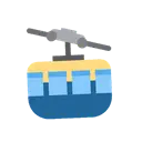 Mountain cableway cartoon animated emoji