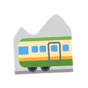 Mountain railway cartoon animated emoji