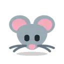 Mouse face cartoon animated emoji