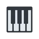 Musical keyboard cartoon animated emoji