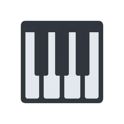 Musical keyboard animated emoji