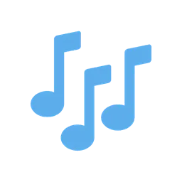 Musical notes animated emoji