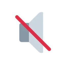 Muted speaker animated emoji