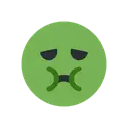 Nauseated face cartoon animated emoji