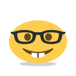 Nerd face animated emoji