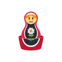 Nesting dolls cartoon animated emoji