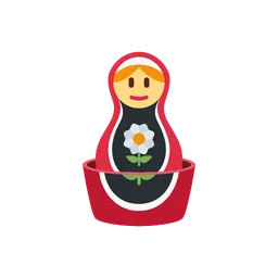 Nesting dolls animated emoji