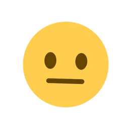 Neutral face animated emoji