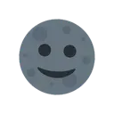 New moon face cartoon animated emoji