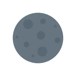 New moon animated emoji