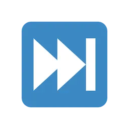 Next track button animated emoji