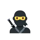 Ninja cartoon animated emoji