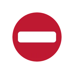 No entry animated emoji