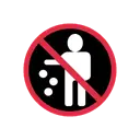 No littering cartoon animated emoji