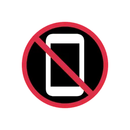 No mobile phones animated emoji