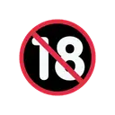 No one under eighteen cartoon animated emoji