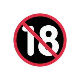 No one under eighteen animated emoji
