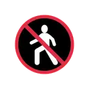 No pedestrians cartoon animated emoji