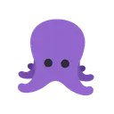 Octopus cartoon animated emoji