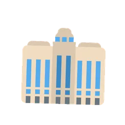 Office building animated emoji