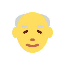 Old man animated emoji