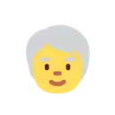 Older person cartoon animated emoji