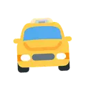 Oncoming taxi cartoon animated emoji
