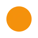 Orange circle cartoon animated emoji