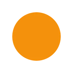 Orange circle animated emoji