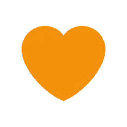 Orange heart animated emoji
