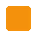 Orange square cartoon animated emoji