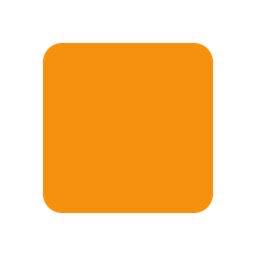 Orange square animated emoji