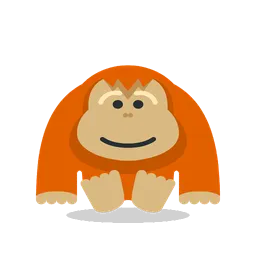 Orangutan animated emoji