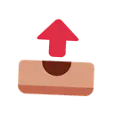 Outbox tray cartoon animated emoji