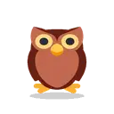 Owl cartoon animated emoji