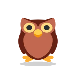 Owl animated emoji