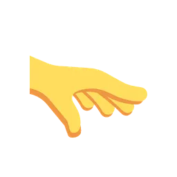 Palm down hand animated emoji