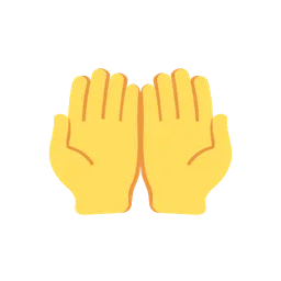 Palms up together animated emoji