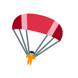 Parachute animated emoji