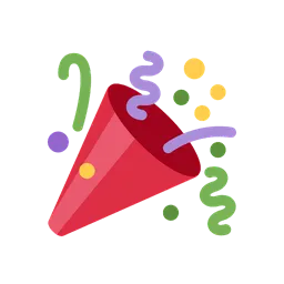 Party popper animated emoji